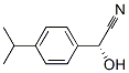 Benzeneacetonitrile, alpha-hydroxy-4-(1-methylethyl)-, (alphaR)- (9CI)分子式结构图