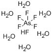 HEXAFLUOROARSENIC ACID分子式结构图