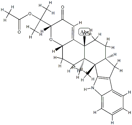 1'-O-acetylpaxilline分子式结构图