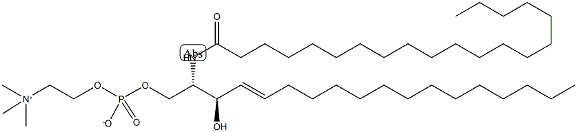 C20鞘磷脂(D18:1/20:0)分子式结构图