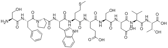 prepro-thyrotropin releasing hormone (160-169)分子式结构图