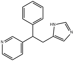 Pyridine, 3-(2-(1H-imidazol-4-yl)-1-phenylethyl)-分子式结构图