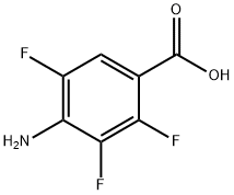 4-氨基-2,3,5-三氟苯甲酸分子式结构图