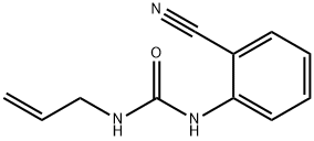 1-烯丙基-3-(2-氰基苯基)脲分子式结构图