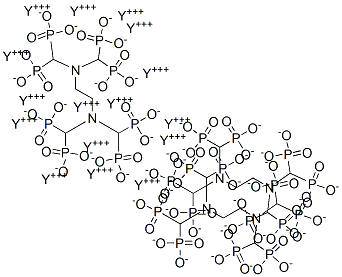 yttrium ethylenediaminetetra(methylenephosphonic acid)分子式结构图