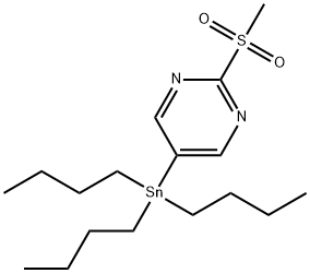 2-甲基磺酰基-5-(三正丁锡)嘧啶分子式结构图