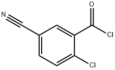 2-氯-5-氰基苯甲酰氯分子式结构图