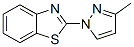 Benzothiazole, 2-(3-methyl-1H-pyrazol-1-yl)- (9CI)分子式结构图