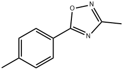 1,2,4-Oxadiazole, 3-methyl-5-(4-methylphenyl)-分子式结构图