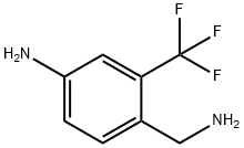 3-三氟甲基-4-(氨甲基)苯胺分子式结构图