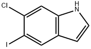 6-氯-5-碘-吲哚分子式结构图