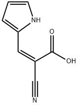 2-cyano-3-(1H-pyrrol-2-yl)acrylic acid分子式结构图