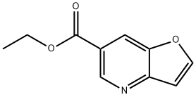 呋喃[3,2-B]吡啶-6-甲酸乙酯分子式结构图