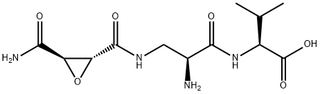 N-[2-Amino-3-[[[3-(aminocarbonyl)oxiranyl]carbonyl]amino]-1-oxopropyl]-L-valine分子式结构图