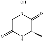 2,5-Piperazinedione,1-hydroxy-3-methyl-,(S)-(9CI)分子式结构图