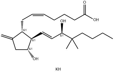 9-DEOXY-9-METHYLENE-16,16-DIMETHYL PROSTAGLANDIN E2, POTASSIUM SALT分子式结构图