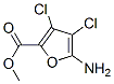 2-Furancarboxylicacid,5-amino-3,4-dichloro-,methylester(9CI)分子式结构图