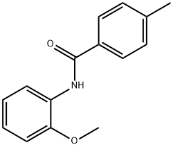 N-(2-甲氧基苯基)-4-甲基苯甲酰胺分子式结构图