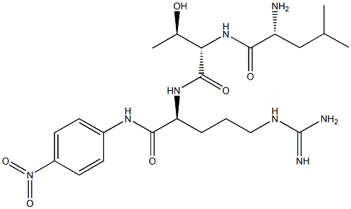 H-D-Leu-Thr-Arg-pNA分子式结构图