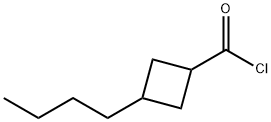 Cyclobutanecarbonyl chloride, 3-butyl- (9CI)分子式结构图