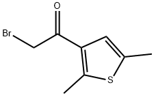 2-溴-1-(2,5-二甲基噻吩-3-基)乙烷-1-酮分子式结构图