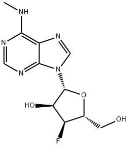 3'-Deoxy-3'-fluoro-N6-methyladenosine分子式结构图