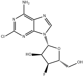 2-氯-3'-脱氧-3'-氟腺苷分子式结构图