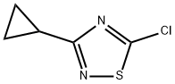 5-CHLORO-3-CYCLOPROPYL-1,2,4-THIADIAZOLE分子式结构图