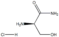 D-丝氨酰胺盐酸盐分子式结构图