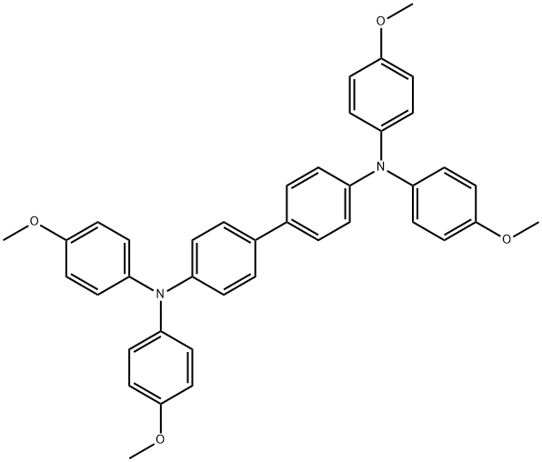 N4,N4,N4',N4'-四(4-甲氧基苯基)-[1,1'-联苯]-4,4'-二胺分子式结构图