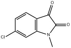 6-Chloro-1-methyl-1H-indole-2,3-dione分子式结构图