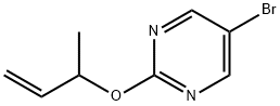 5-bromo-2-(1-methyl-2-propenyloxy)pyrimidine分子式结构图