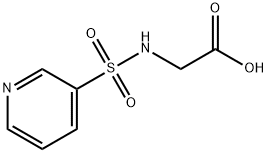 2-(吡啶-3-磺酰氨基)乙酸分子式结构图