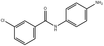 N-(4-氨基苯基)-3-氯-苯甲酰胺分子式结构图