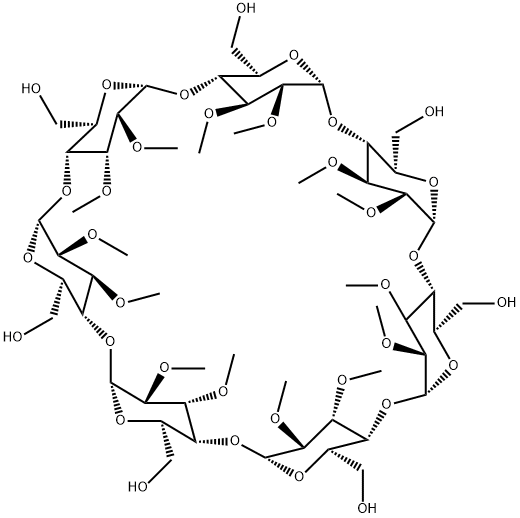 2,3-二甲基-Β-环糊精分子式结构图