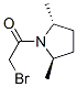 Pyrrolidine, 1-(bromoacetyl)-2,5-dimethyl-, (2R-trans)- (9CI)分子式结构图