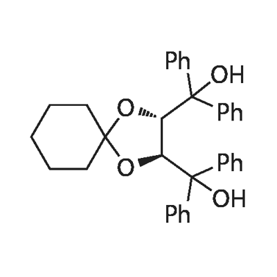 	(2S,3S)-1,4-DIOXASPIRO[4.5]DECANE-2,3-DIYLBIS(DIPHENYLMETHANOL)分子式结构图