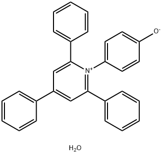 1-(4-羟基苯基)-2,4,6-三苯基吡啶鎓内盐水合物分子式结构图