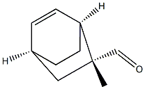 Bicyclo[2.2.2]oct-5-ene-2-carboxaldehyde, 2-methyl-, (1R,2S,4R)-rel- (9CI)分子式结构图