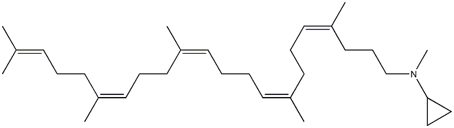 trisnorsqualene N-methylcyclopropylamine分子式结构图