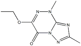 [1,2,4]Triazolo[5,1-c][1,2,4]triazin-4(1H)-one,3-ethoxy-1,7-dimethyl-(9CI)分子式结构图