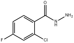 2-氯-4-氟苯甲酰肼分子式结构图