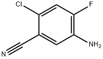 5-氨基-2-氯-4-氟苯甲腈分子式结构图