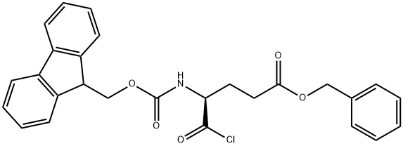 4-(9H-芴基-9-甲氧基羰基)氨基-5-氯-5-氧代戊酸苄酯分子式结构图