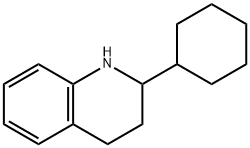 2-Cyclohexyl-1,2,3,4-tetrahydro-quinoline分子式结构图