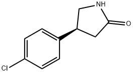 (S)-4-(4-氯苯基)吡咯烷-2-酮分子式结构图