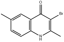 3-Bromo-2,6-dimethyl-1H-quinolin-4-one分子式结构图