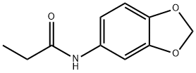 N-(1,3-二噁英丹-5-基)丙酰胺分子式结构图