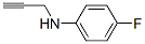 4-氟-N-(丙-2-炔-1-基)苯胺分子式结构图