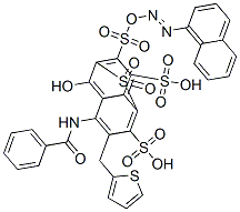 2,7-Naphthalenedisulfonic acid, 5-(benzoylamino)-3-6-(ethenylsulfonyl)-1-sulfo-2-naphthalenylazo-4-hydroxy-分子式结构图